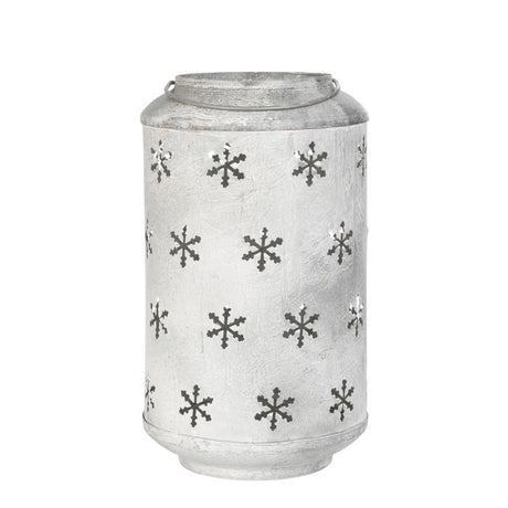 Lanterne med snefnug 29 cm høj