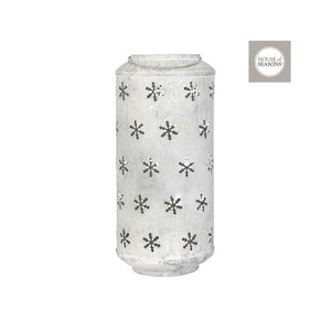 Lanterne med snefnug 37 cm høj