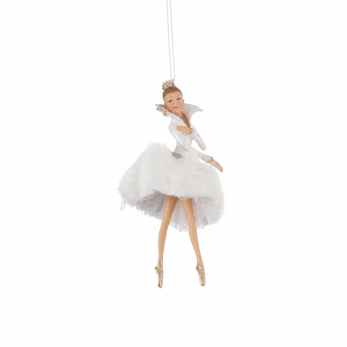 Ballerina med hvid strutkjole