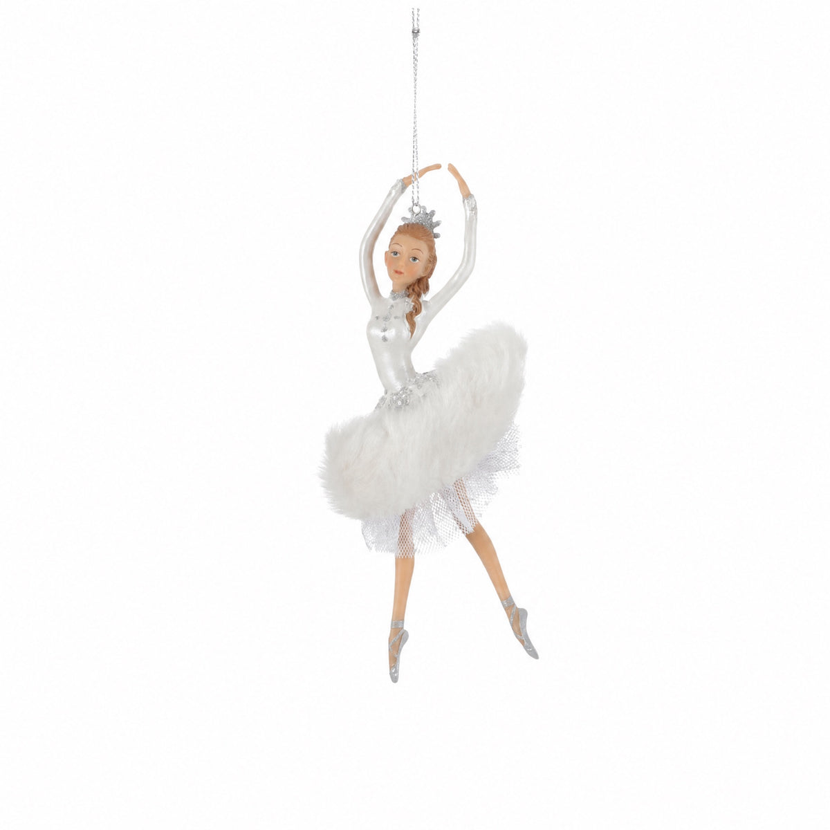 Ballerina med hvid strutkjole