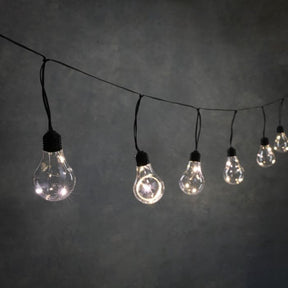 Party lyskæde med 10 pærer i varm hvid