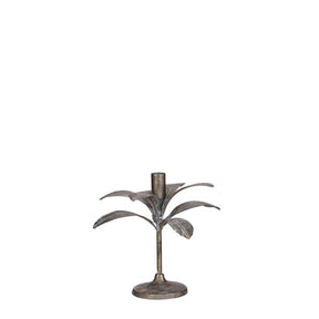 Lysestage guldfarvede blade