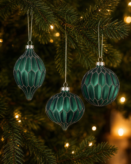 Julekugler matgrønne