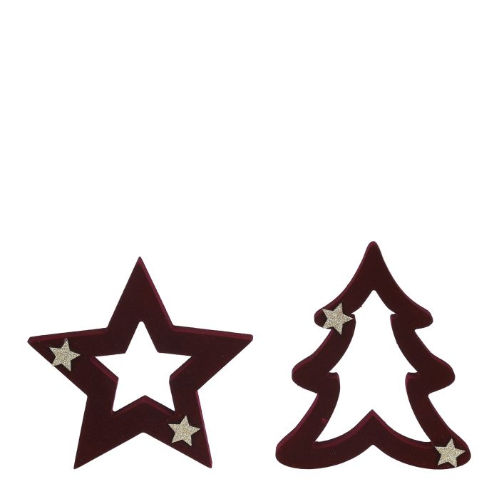 Træ eller stjerne i velour