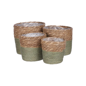 Rachel kurvesæt med 4 kurve med grønne bunde