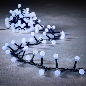 Lyskæde med 550 hvide bærlygter