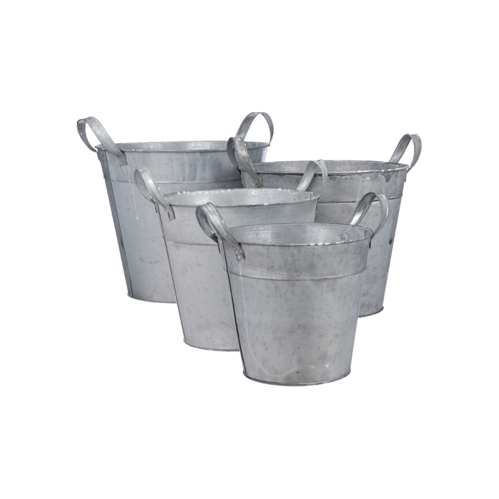 4 Inca zinkspande i forskellige størrelser