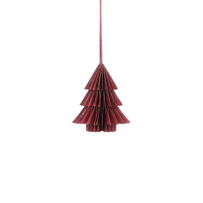 Juletræ i papir rødt