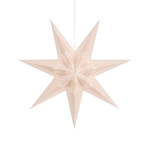 Stjerne i beige  60 cm i diameter