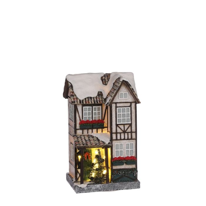 Luville Julepyntet tysk bindingsværkshus