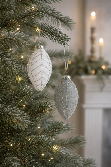 Julekugle Aflang med blad