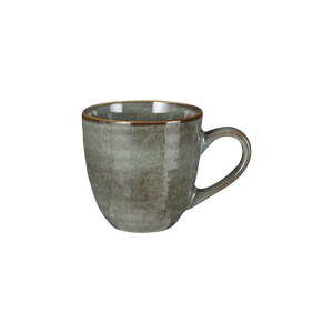 Tabo grønt stentøjskrus med hank