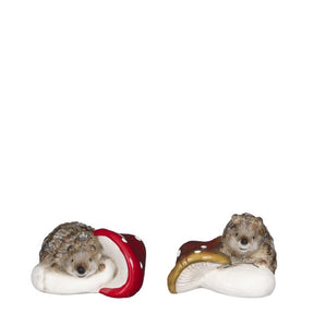 Pindsvin på svamp til dekoration