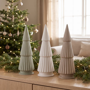 Juletræ i porcelæn 25 cm højt