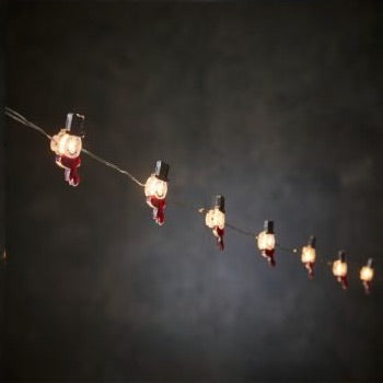 Lyskæde med julede figurer