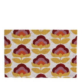 Dørmåtte med blomster