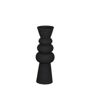 Rollo vase sort 29 cm i højden