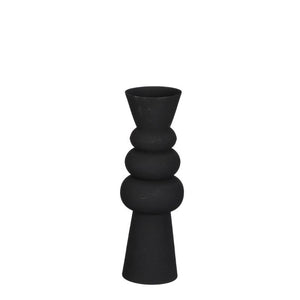 Rollo vase sort 29 cm i højden