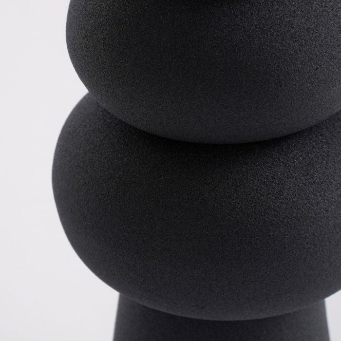Rollo vase sort 29 cm i højden