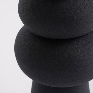 Rollo vase sort 29 cm i højden