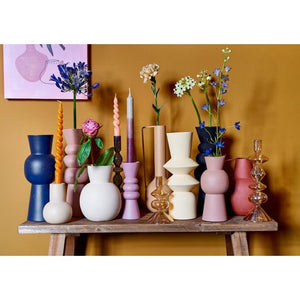 Rollo vase lyserød 29 cm i højden