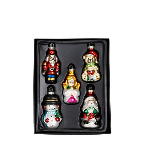 Julekugler Mini-figurer 5-pak
