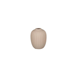 Rillet vase 10 cm høj
