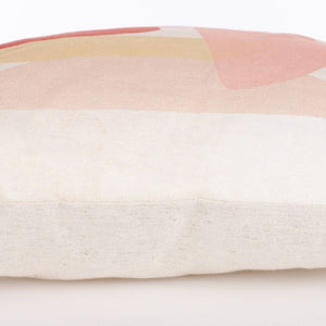 Menton pude lyserød med mønster 45 cm x 45 cm