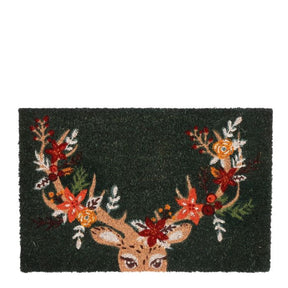 Dørmåtte med pyntet gevir