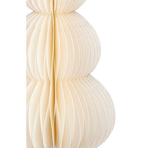 Håndlavet Juletræ creme 20 cm højt