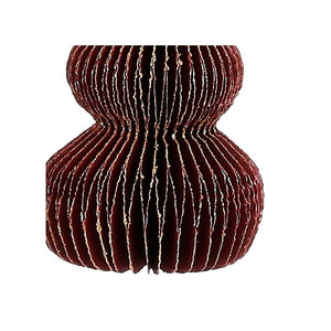 Håndlavet Juletræ mørkerødt 10 cm højt