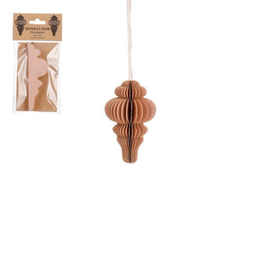 Håndlavet Istap lyserød 12 cm høj