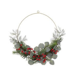 Dekorationsring med røde bær