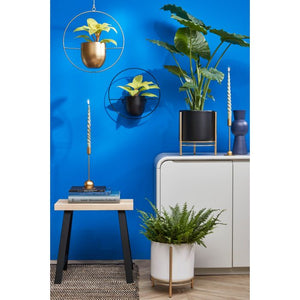 Gusto lysestage 22 cm høj guldfarvet