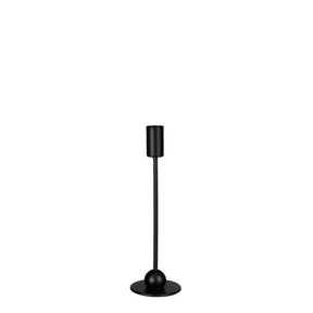 Gusto lysestage 22 cm høj sort