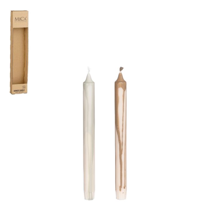 Tofarvede lys 2-pak i grøn og brun