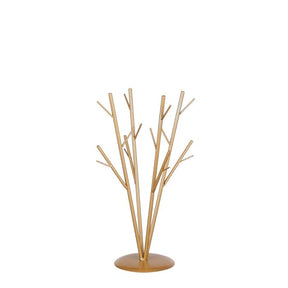 Dekorationstræ på fod guld 50 cm højt