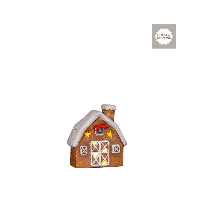 Peberkagehus med lys