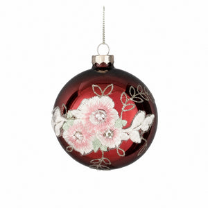 Julekugler med blomstermotiver