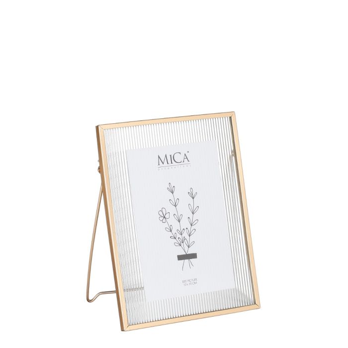 Stielo bordramme guldfarvet 20 cm høj