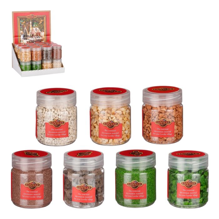 Luville dekorations materialer i bøtte 