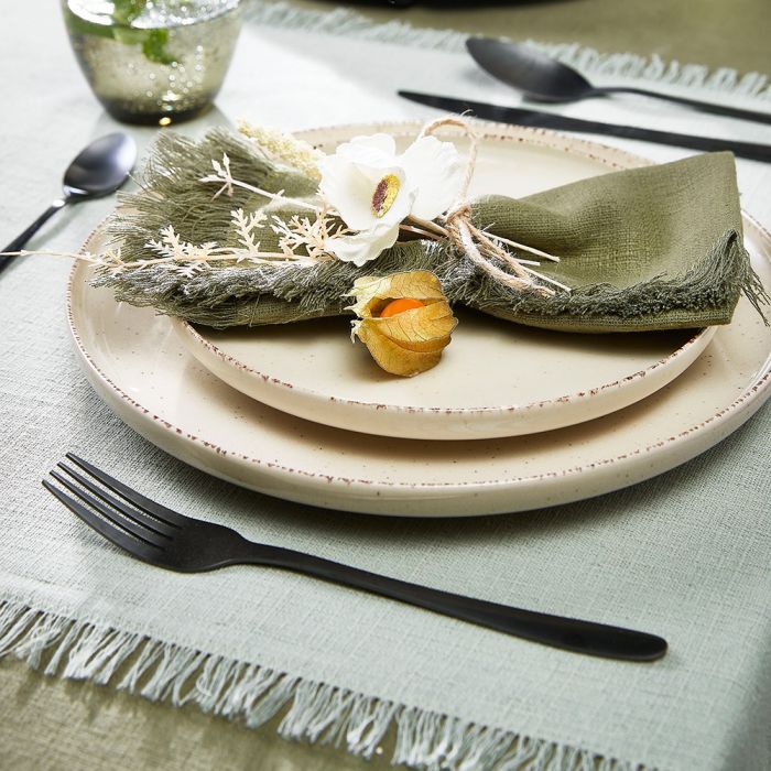  spiseske og teske i sort farvet rustfrit stål