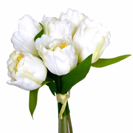 Buket med hvide tulipaner