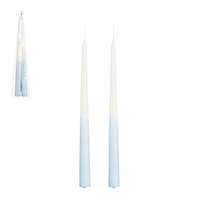 To-farvede lys lyseblå/hvide 2-pak