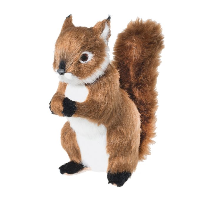 Egern med busket hale 14 cm