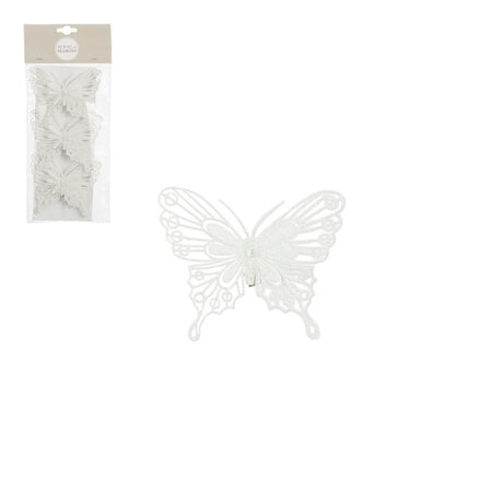 Hvide sommerfugle 3-pak