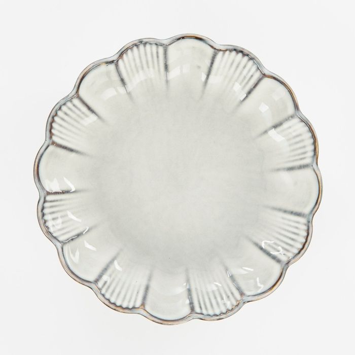 Corfu skål 19 cm i grå set oppefra