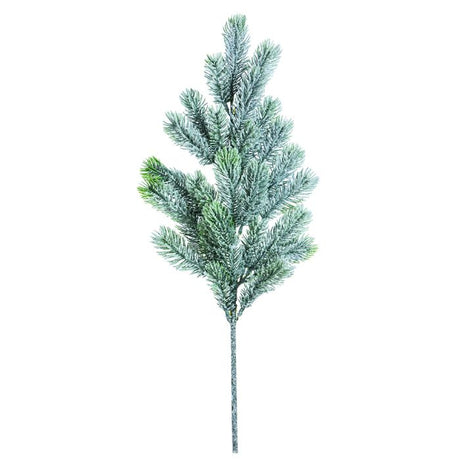 Grangren grøn med sne 65 cm lang