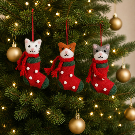 Julesok med kat i filt