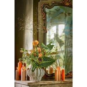 Bloklys 25 cm højt 5 cm i dia orange 